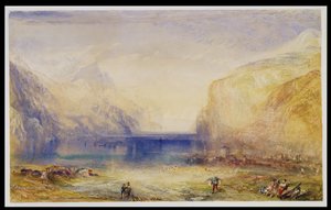 Fluelen : Matin (vue vers le lac) 1845